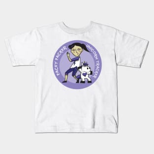 Pacey Packer Unicorn Tracker Action Pose Kids T-Shirt